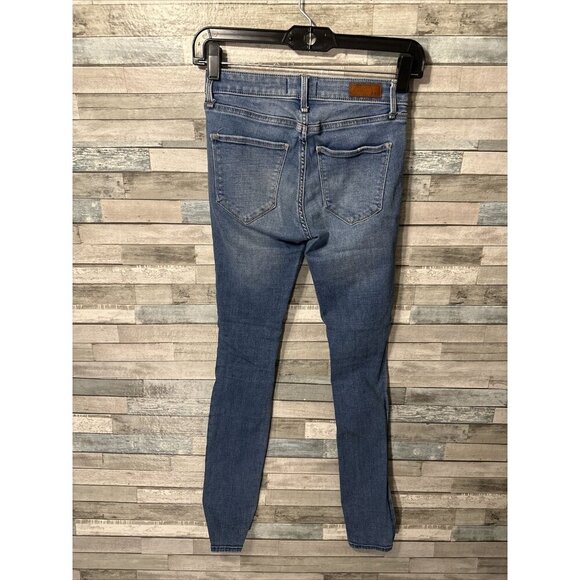 Women’s Abercrombie & Fitch Denim Jeans Low Rise Medium Wash Distressed Size 24 - Picture 9 of 13